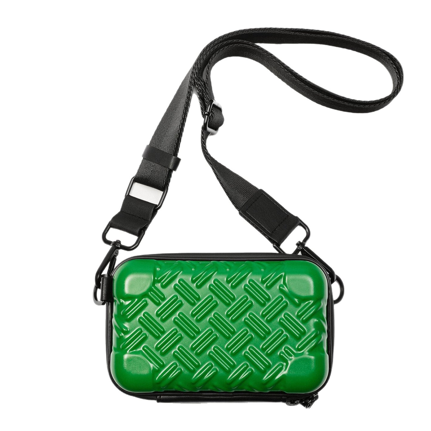 Unisex Texturiertes Hartschalen-Crossbody-Umhängetasche Brehn