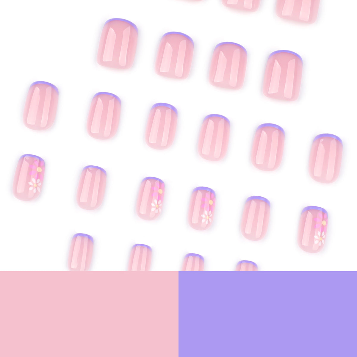Kunstvolle Gel-Nägel mit floralem Design Brehn