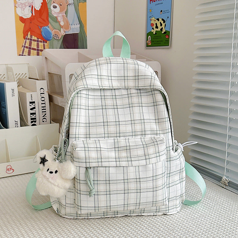 Stylische Karomuster-Rucksack Brehn