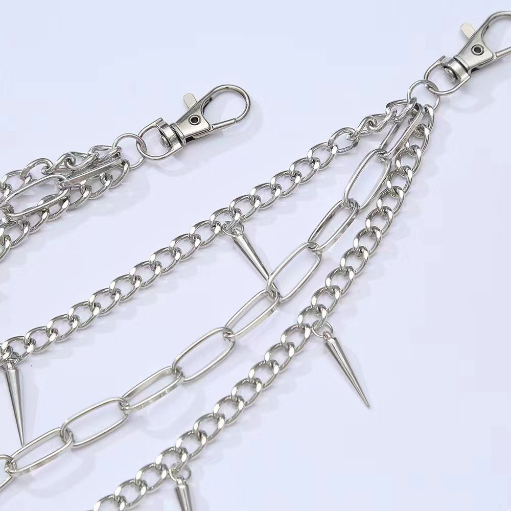 Modischer Ketten-Gürtel mit Stacheldetails Brehn