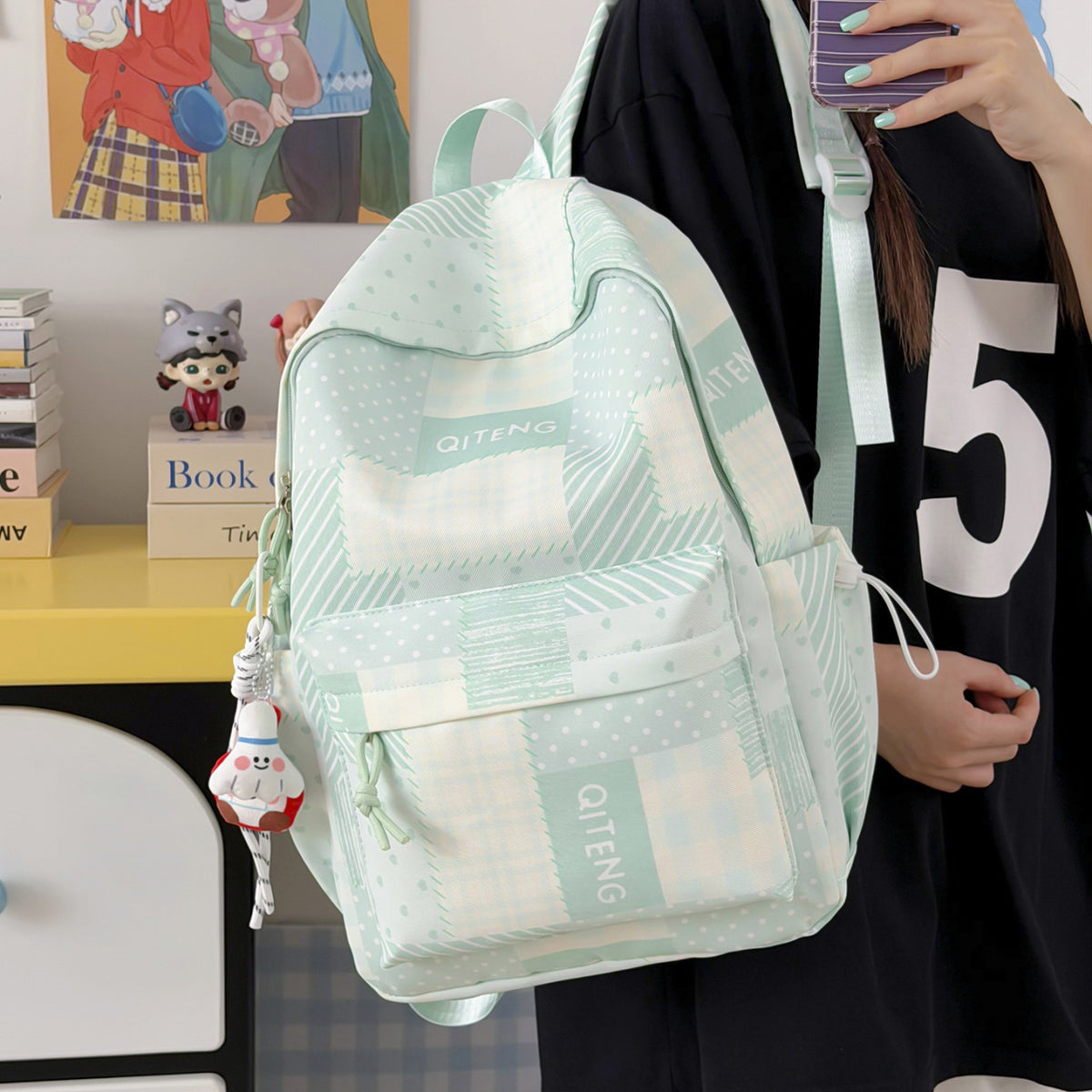 Multi-Taschen Vielseitiger Trendy Rucksack Brehn