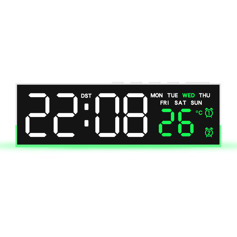Digitaler Multifunktionaler LED-Wecker mit Temperatur- und Wochentagsanzeige Brehn
