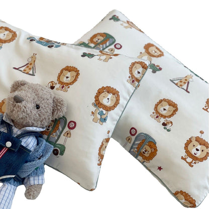 Babybettwäsche-Set aus Baumwoll-Musselin mit floralem & Tier-Print