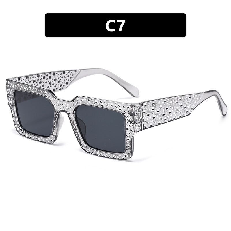 Damen extravagante Sonnenbrille mit funkelndem Akzent Brehn