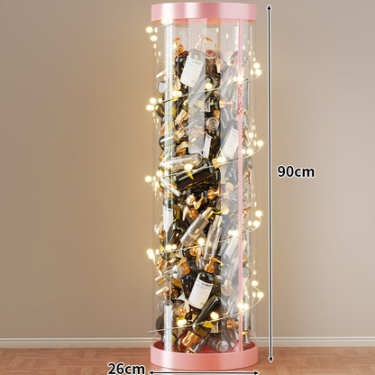 Hohe klare acryl vertikale Display-Zylinder für Mini-Parfüm- & Probeflaschen-Sammlung