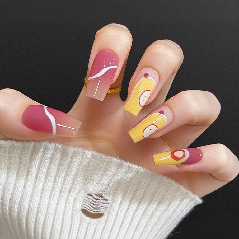 Kunstnagelset mit Elegantem Glitzer-Design Brehn