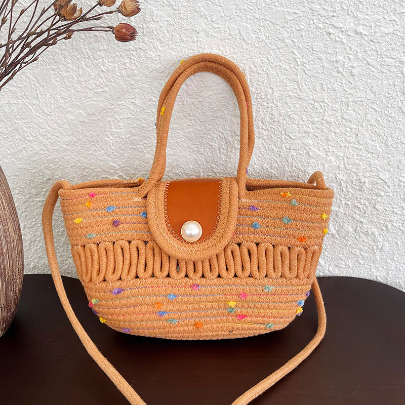 WoCharming Gewebte Mini Tote Bag Brehn