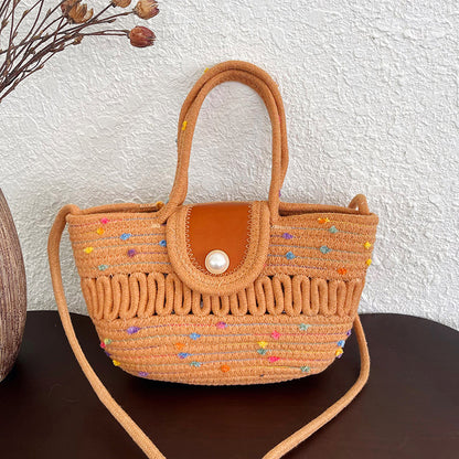 WoCharming Gewebte Mini Tote Bag Brehn