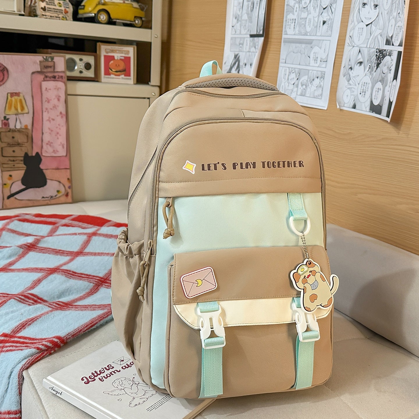Rucksack mit Verspieltem Design und Innovativen Fächern Brehn