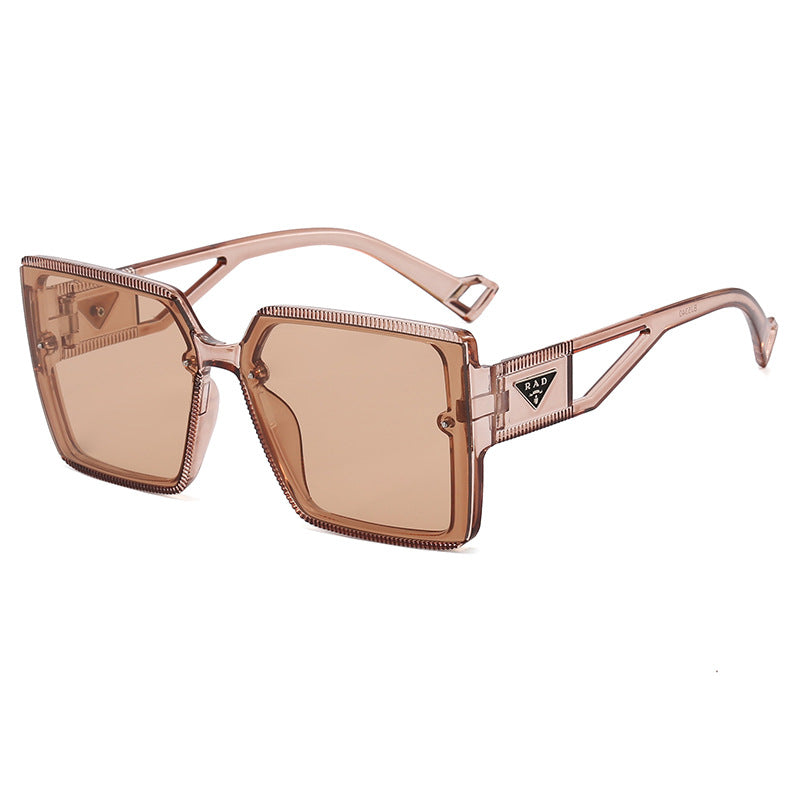 Damen modische quadratische Sonnenbrille mit einzigartiger Rahmenstruktur Brehn