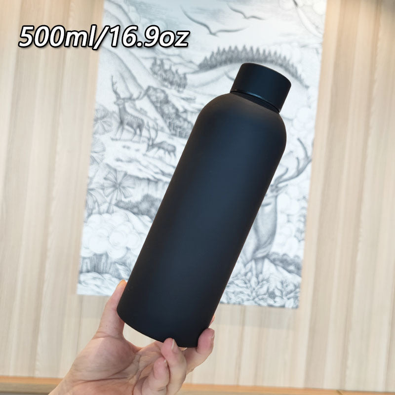 Damen Hochwertige Edelstahltrinkflasche mit rutschfestem Griff Brehn