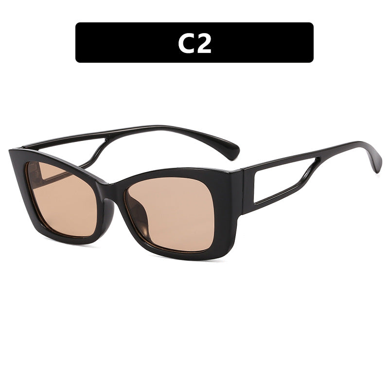 Damen modische Katzenaugen-Sonnenbrille mit stilvollem Rahmen und UV-Schutz Brehn