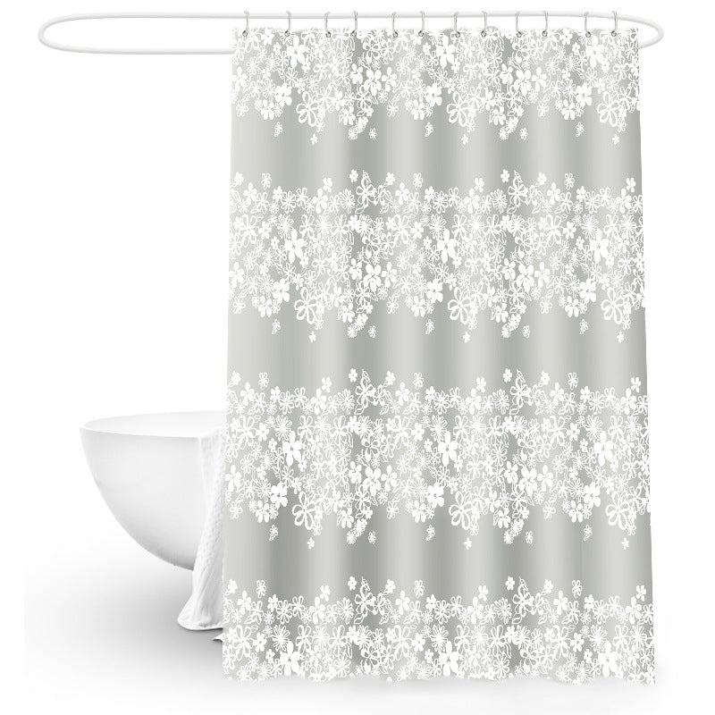 Blumenmuster Wasserfester Duschvorhang Brehn