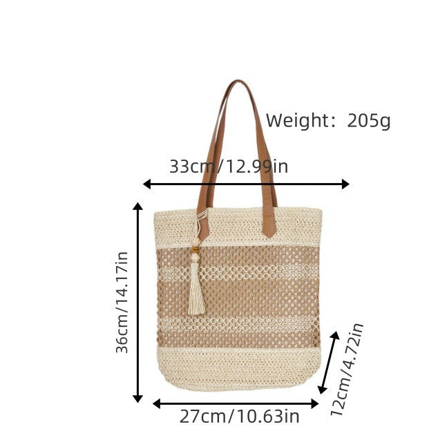 Handgefertigte Netz-Strandtasche Brehn
