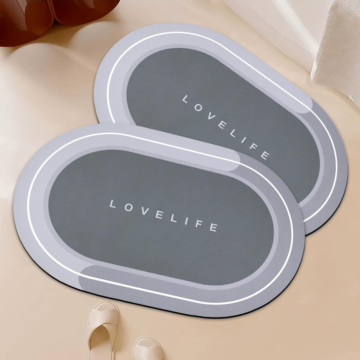 Premium Komfort Badezimmermatte Brehn