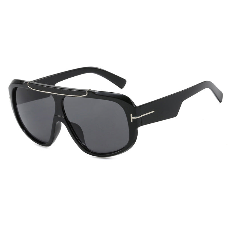 Damen Oversized-Sonnenbrille im modernen, transparenten Design Brehn