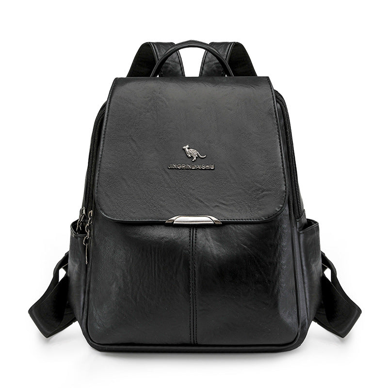 Haltbarer multifunktionaler Leder-Rucksack Brehn
