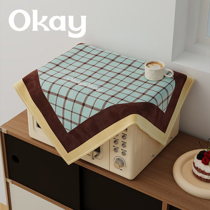 Decorative Plaid Microfiber Appliance Cover with Padded Border