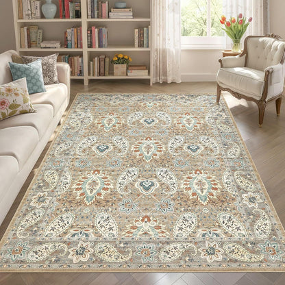 Vintage-inspirierter floraler Teppich
