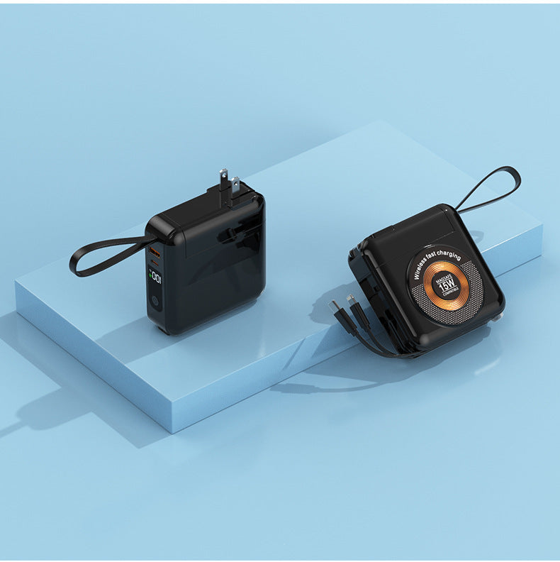 Tragbares Ladegerät mit integriertem Wireless Fast Charging Brehn