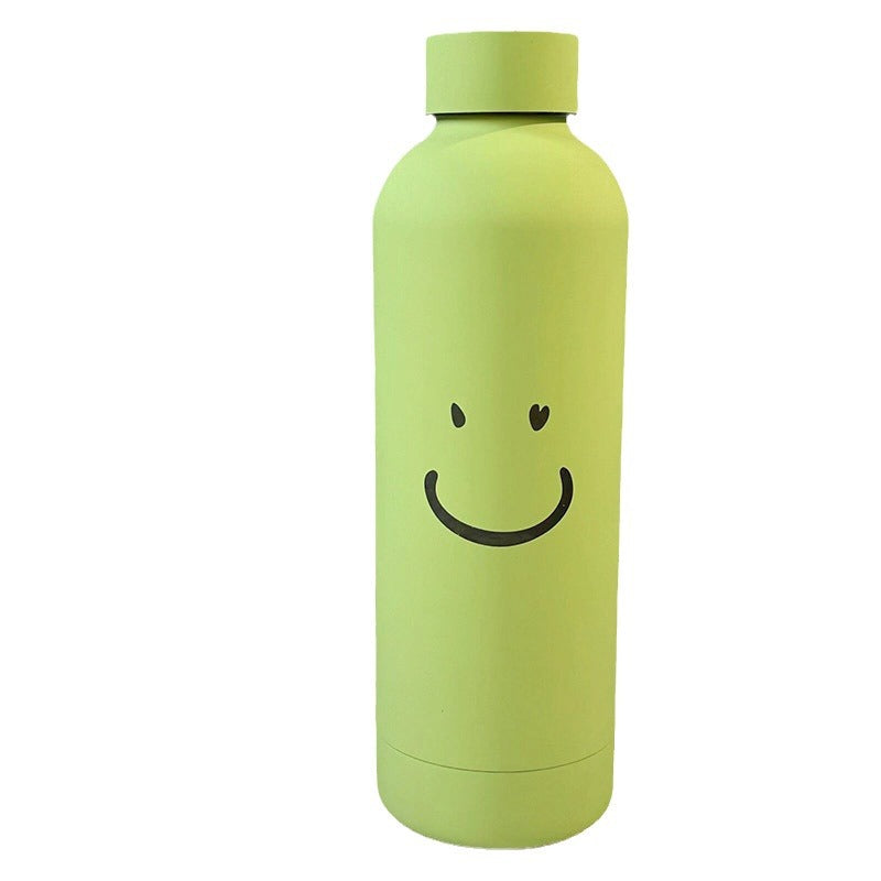 Damen Isolierflasche mit fröhlichem Smileys-Motiv Brehn