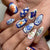 Künstliche Fingernägel mit Handgefertigtem Floralen Design Brehn