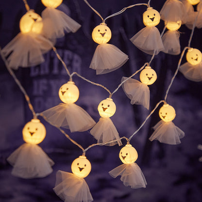 Verspielte LED-Grusel-Lichterkette Brehn