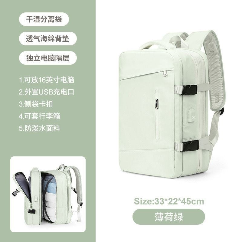 Multifunktionaler Laptop-Rucksack Mit Usb-Ladeanschluss Und Wasserabweisendem Material Brehn