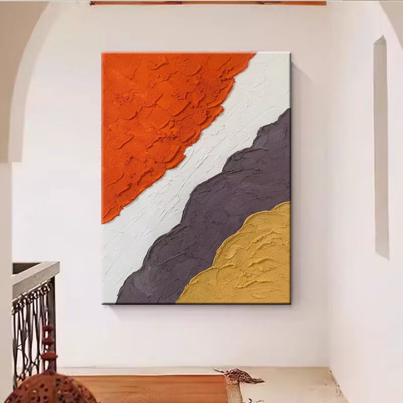 Texturiertes geometrisches Leinwandkunst