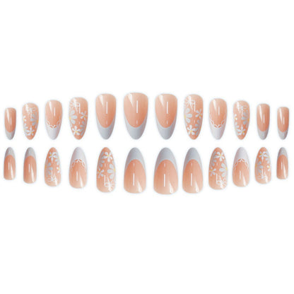 Künstlerisches Floral Press-On Nageldesign Brehn 1788434567