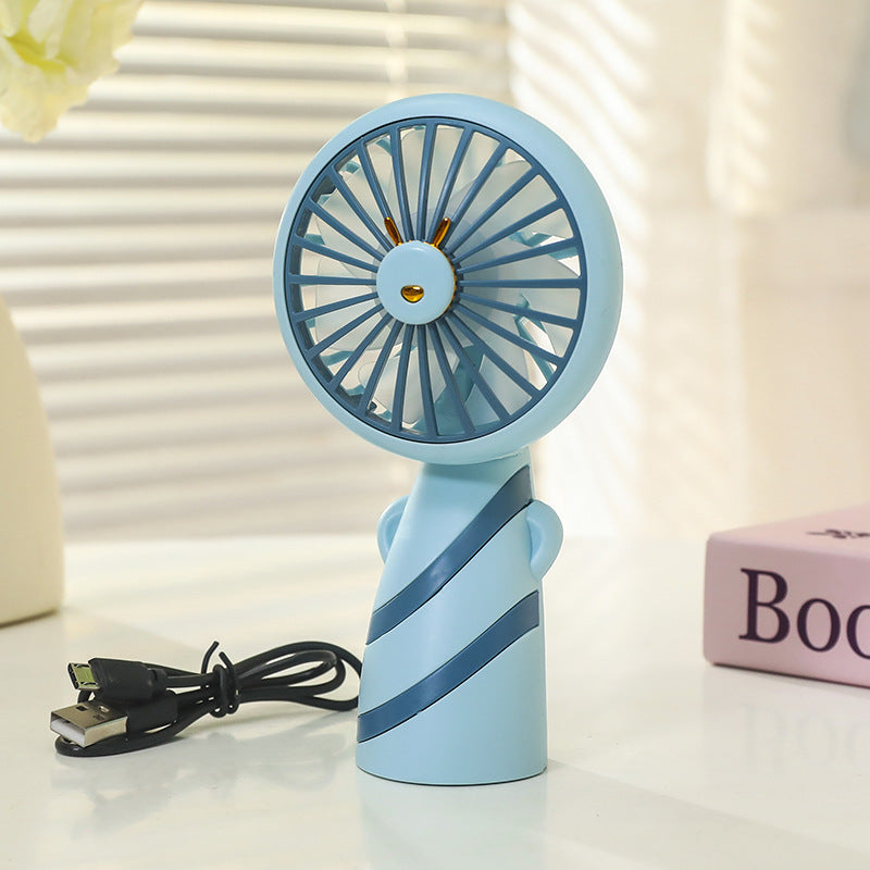 Frauen Tragbarer Mini Handventilator mit USB-Ladefunktion und ergonomischem Design Brehn