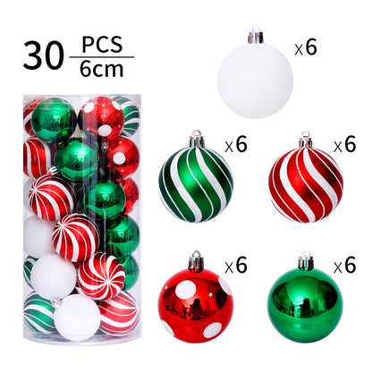 Dekorative bruchsichere Weihnachtsbaumkugeln Set Brehn