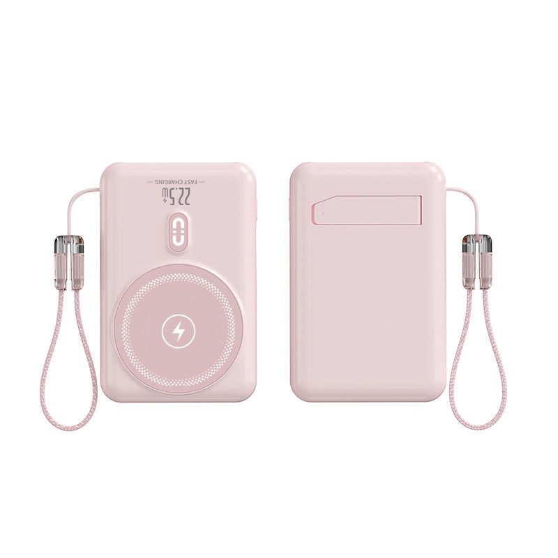 Tragbare Powerbank mit Induktiver Ladefunktion und Led-Anzeige Brehn