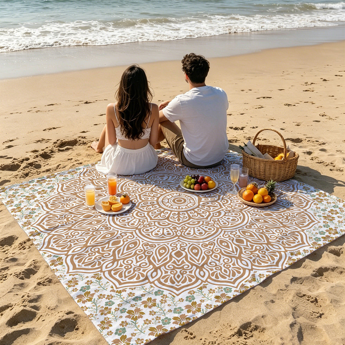 Mandala Design Strandmatte Brehn