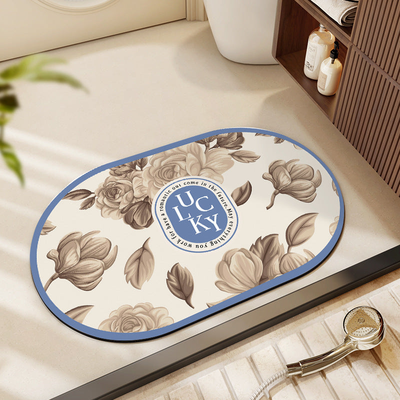 Blumenmuster Badematte Brehn