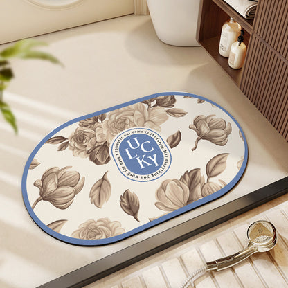 Blumenmuster Badematte Brehn