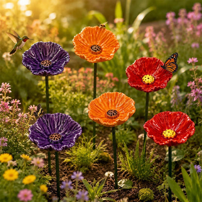 Garten Dekorativer Mohnblumenstecker Brehn