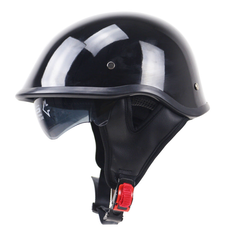 Klassischer leichter Motorradhelm mit verstellbarem Visier Brehn