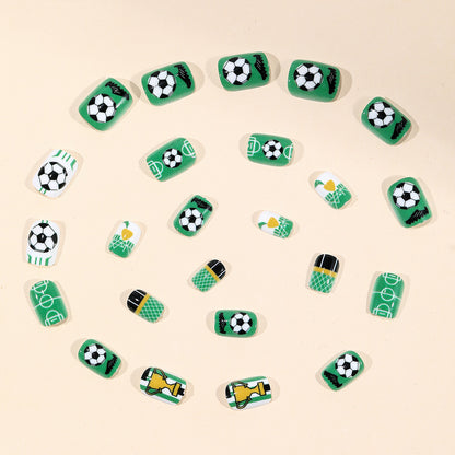 Fußball-Themen-Nagelkunst Brehn