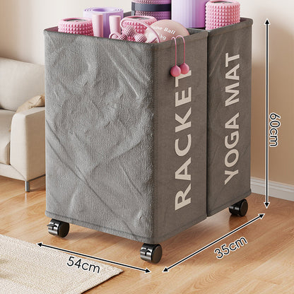 Doppel-Compartment Rollende Sportgeräte Aufbewahrungsbox