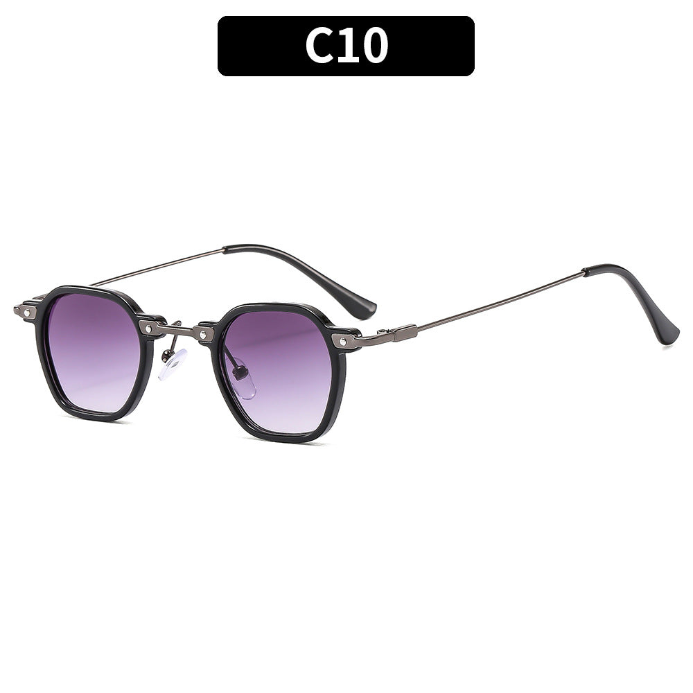 Klassischer Stil Vintage-inspirierte geometrische Sonnenbrille