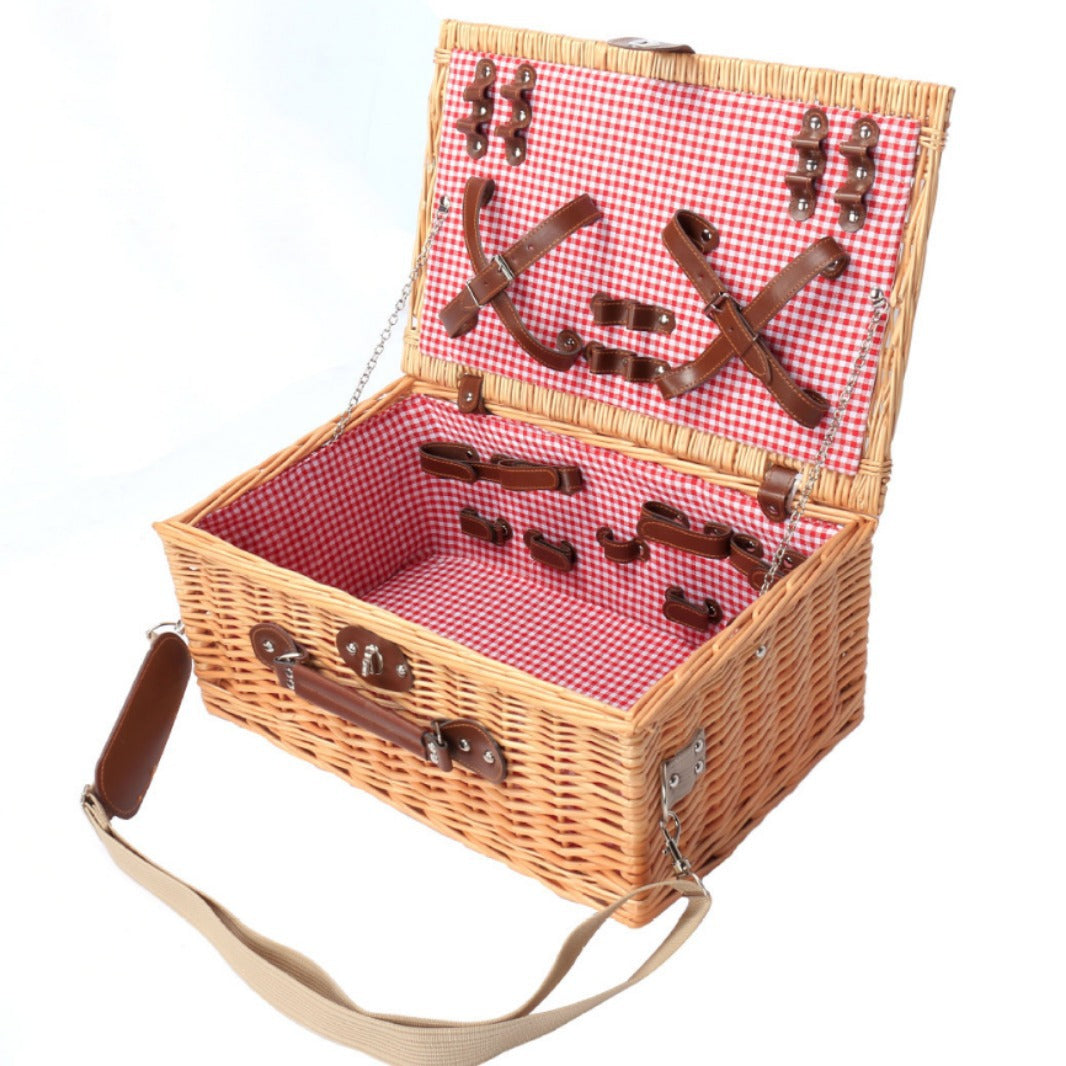 Damen Picknickkorb mit elegantem Geschirrset Brehn