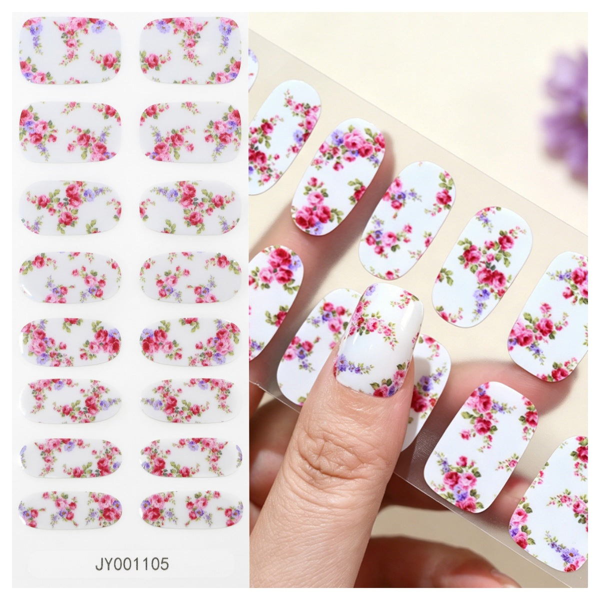 Blumendesign-Nagelwraps