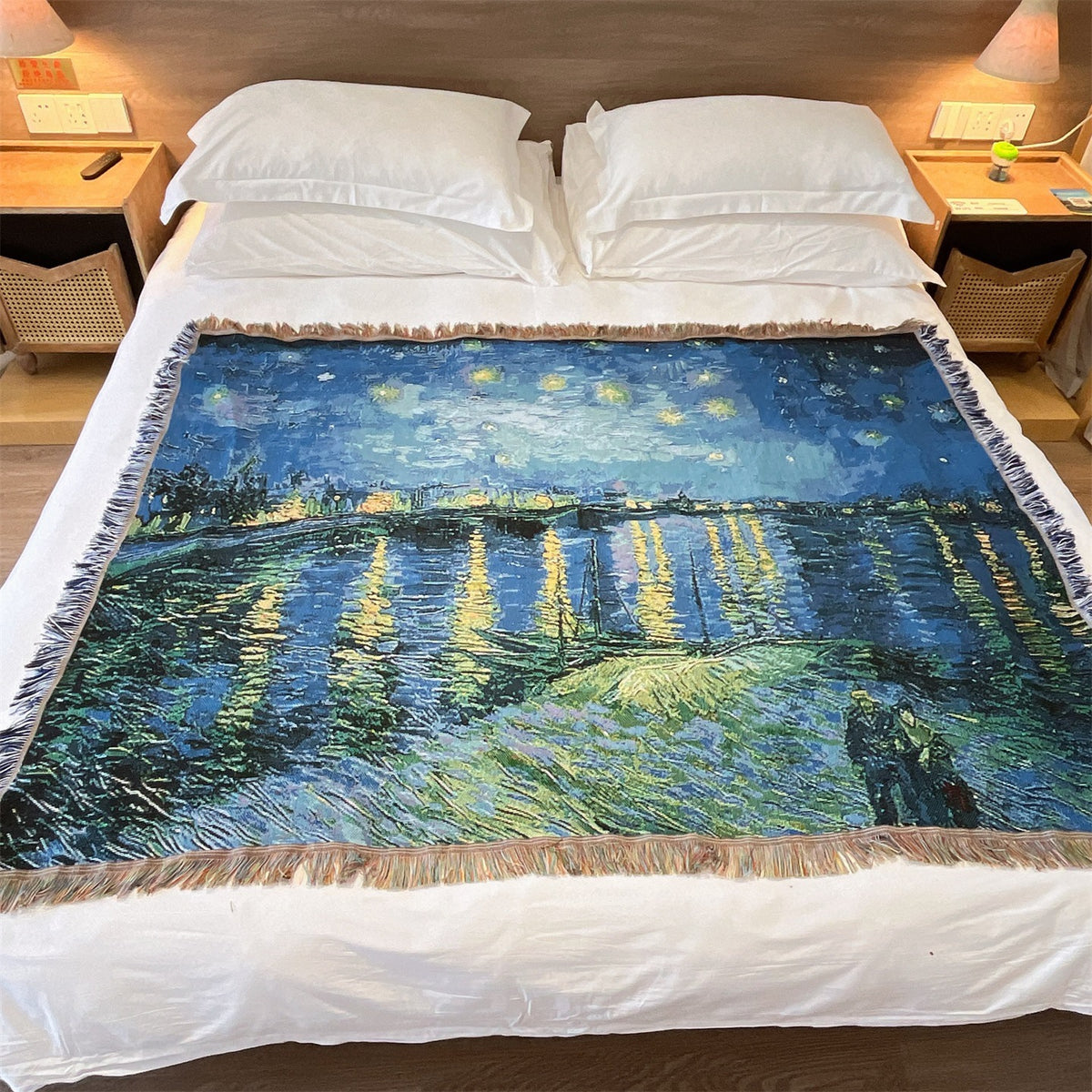 Vintage Wandteppich Wurfdecke