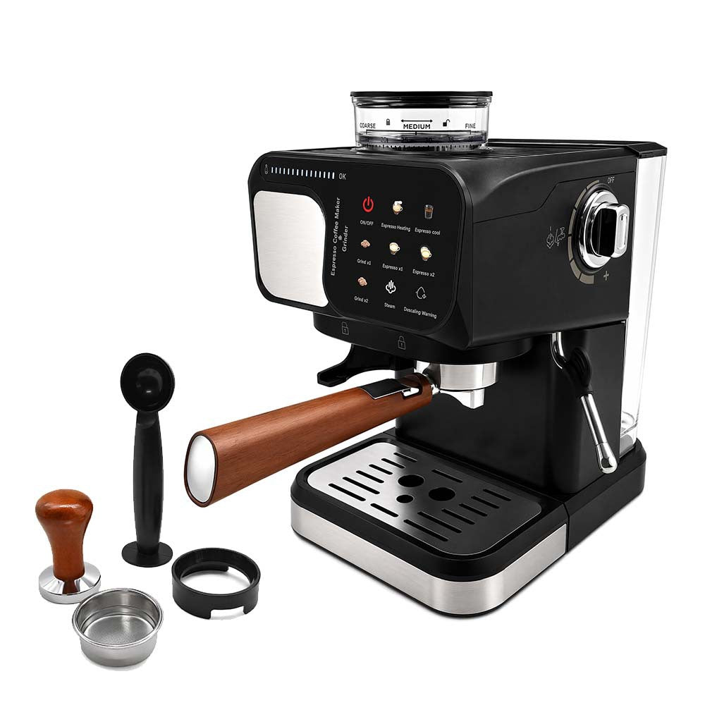 Espressomaschine mit Integriertem Mahlwerk und Präziser Brühtemperaturkontrolle Brehn