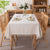 Elegante Quastenbesatz Tischdecke