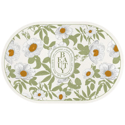 Blumenmuster Bereichsmatte