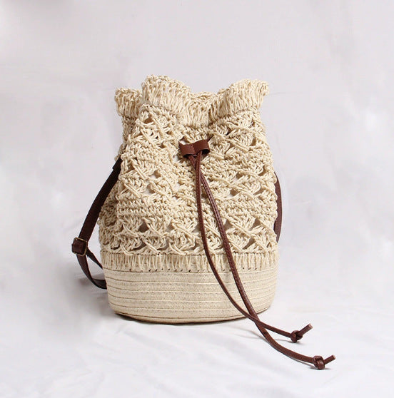 Damen Elegante Handgepaßte Makramee-Tasche Brehn