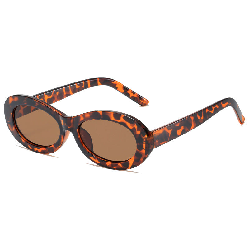 Damen modische ovale Sonnenbrille mit UV-Schutz und innovativem Design Brehn