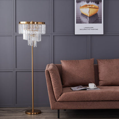 Kristall-Kronleuchter Stehlampe